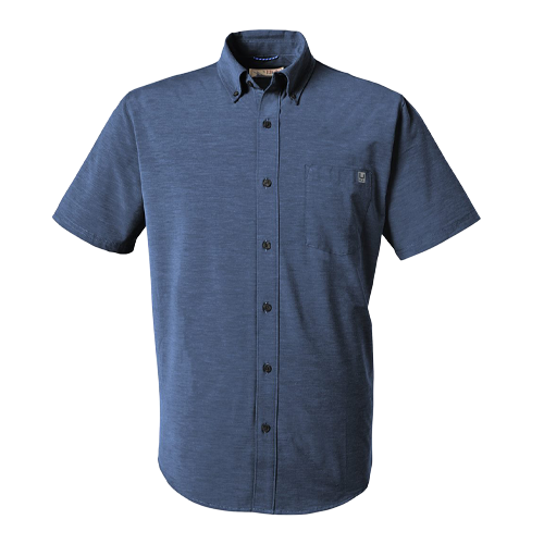 Naval Academy HUK Men's Kona Solid Shirt