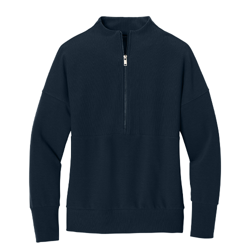 Night Navy Women's Mercer+Mettle Linear Texture 1/4-Zip
