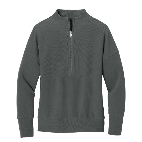 Storm Grey Women's Mercer+Mettle Linear Texture 1/4-Zip