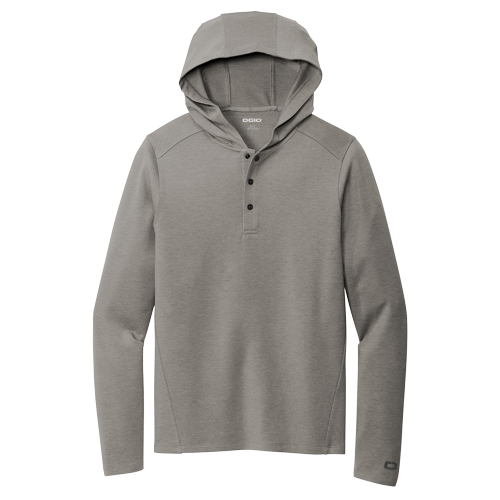 Petrol Grey Heather OGIO Luuma Flex Hooded Henley