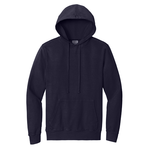 True Navy Port & Co Beach Wash Pullover Hooded Sweatshirt