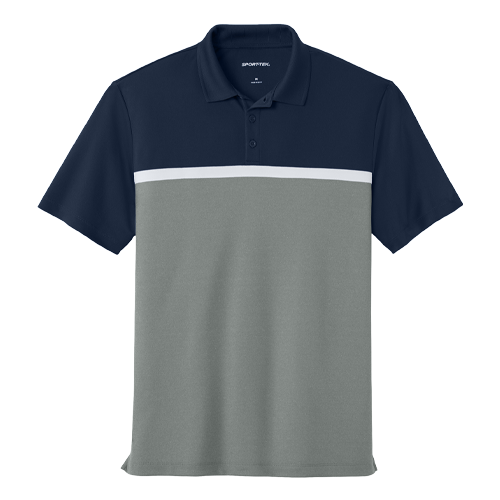 Navy/Grey/White Men's Sport-Tek UV Polo